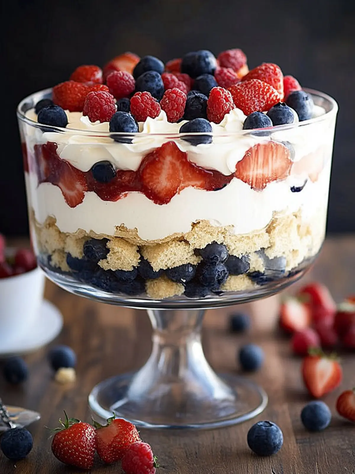 Red white and blue trifle recipe