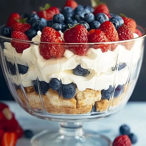 Red white and blue trifle recipe