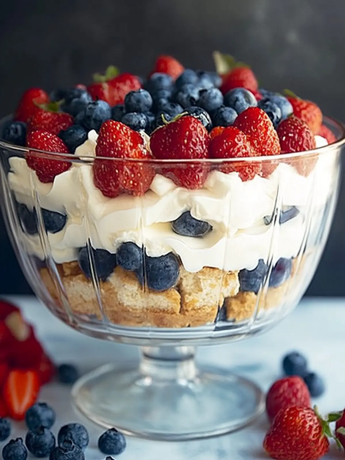 Red White and Blue Trifle Recipe That Steals the Show