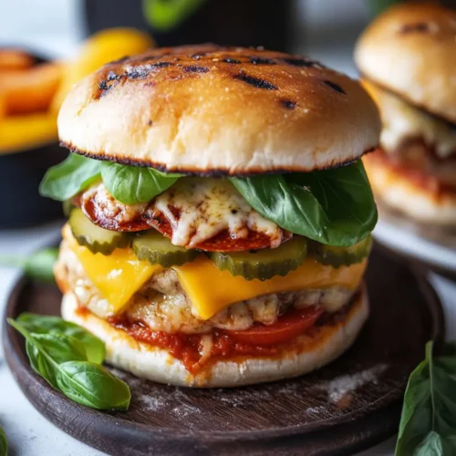 Pizza burger recipe