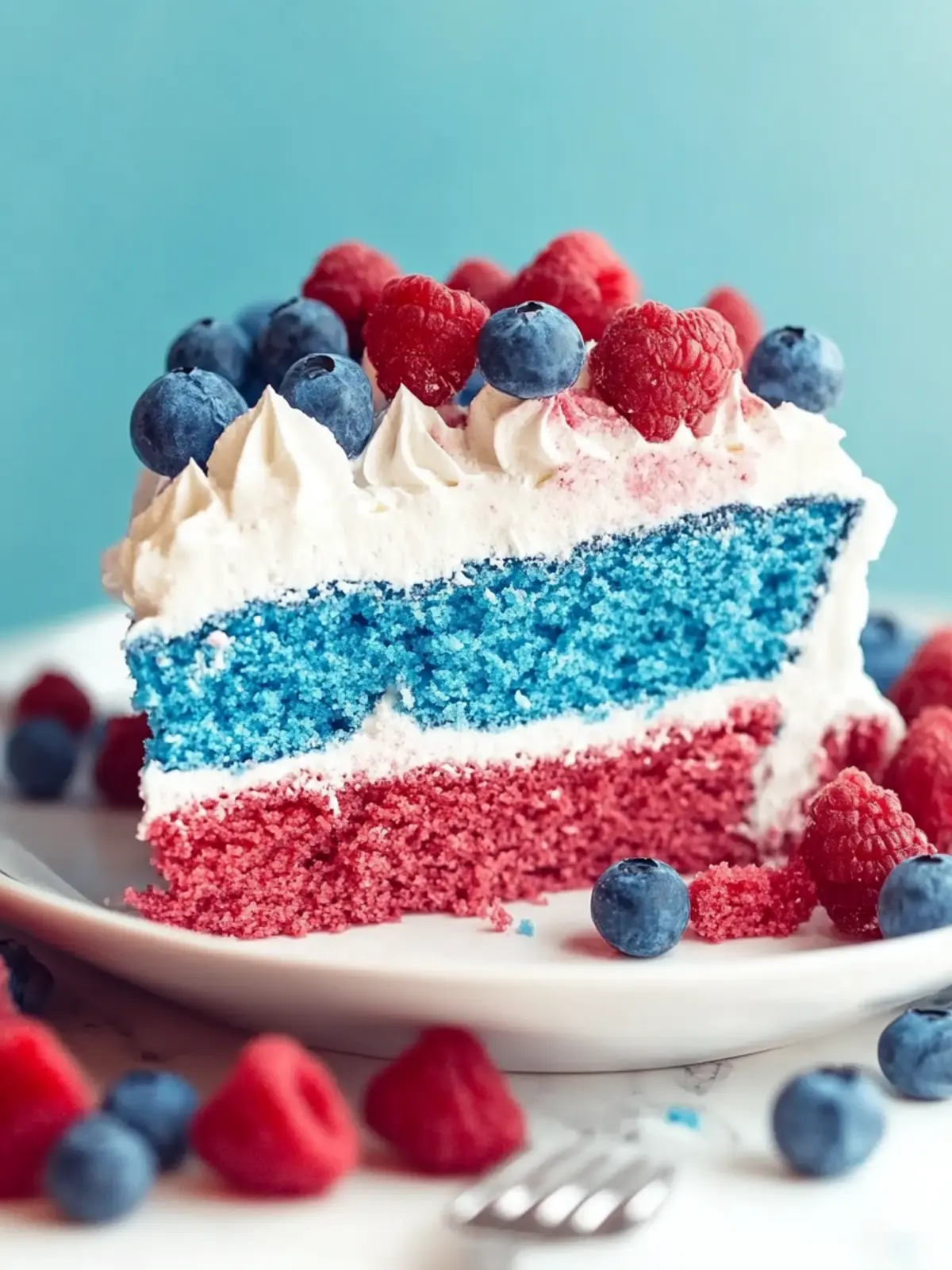 Stunning Red White and Blue Cake Recipe for Celebrations
