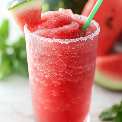 Watermelon slushie recipe