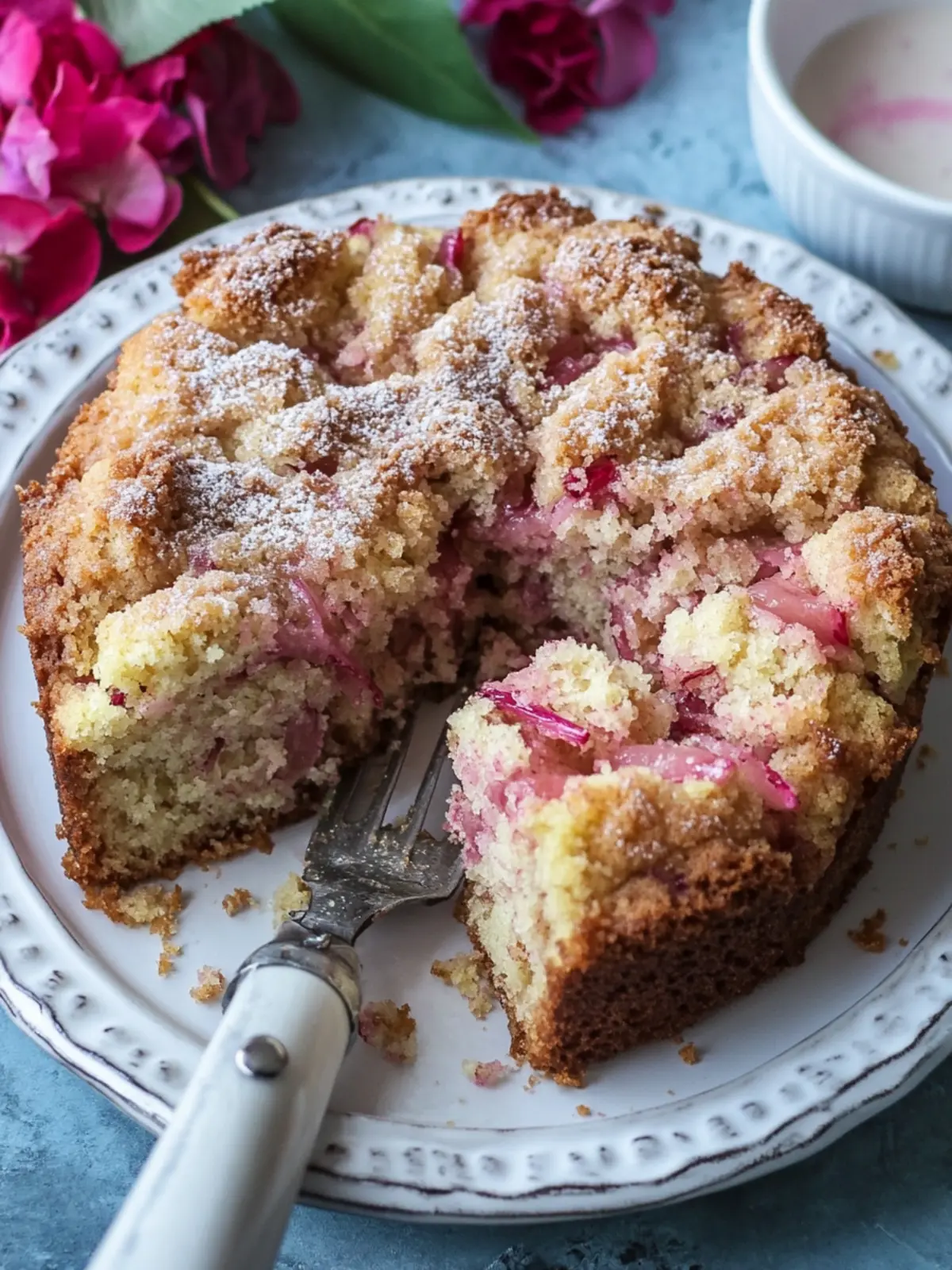 Rhubarb coffee cake recipe