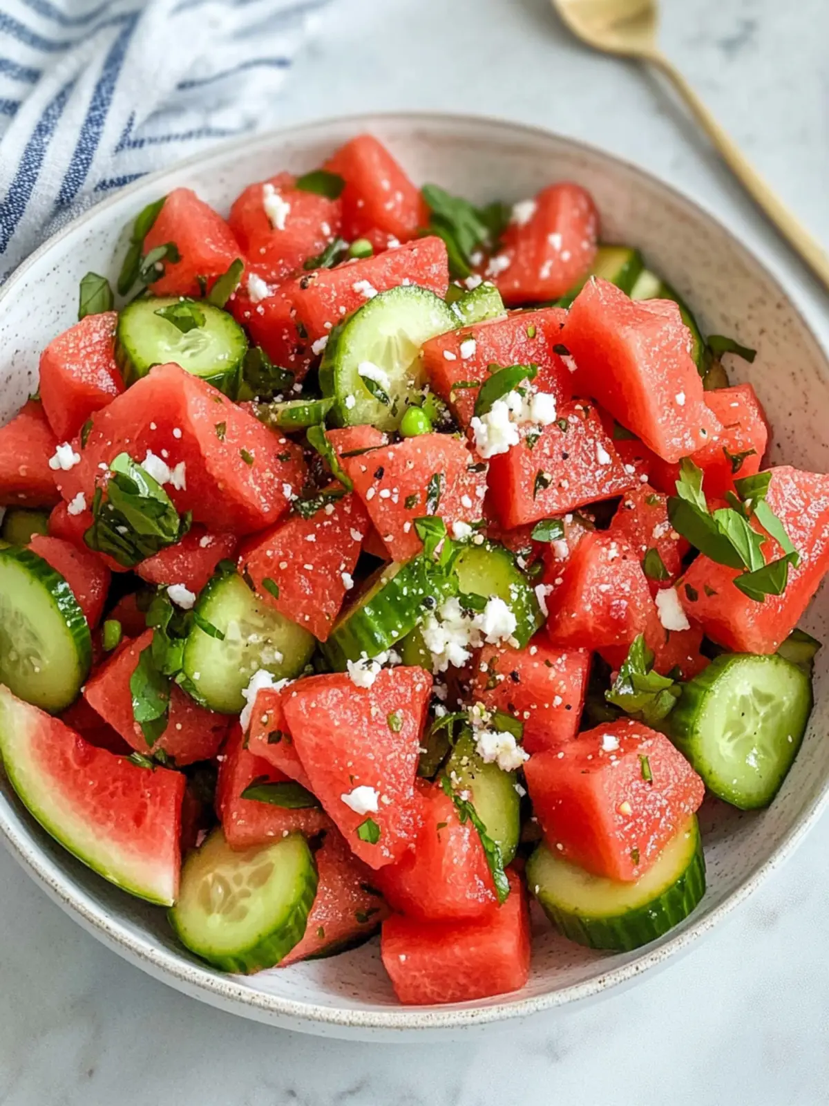 Refreshing Watermelon Cucumber Salad Recipe You’ll Love