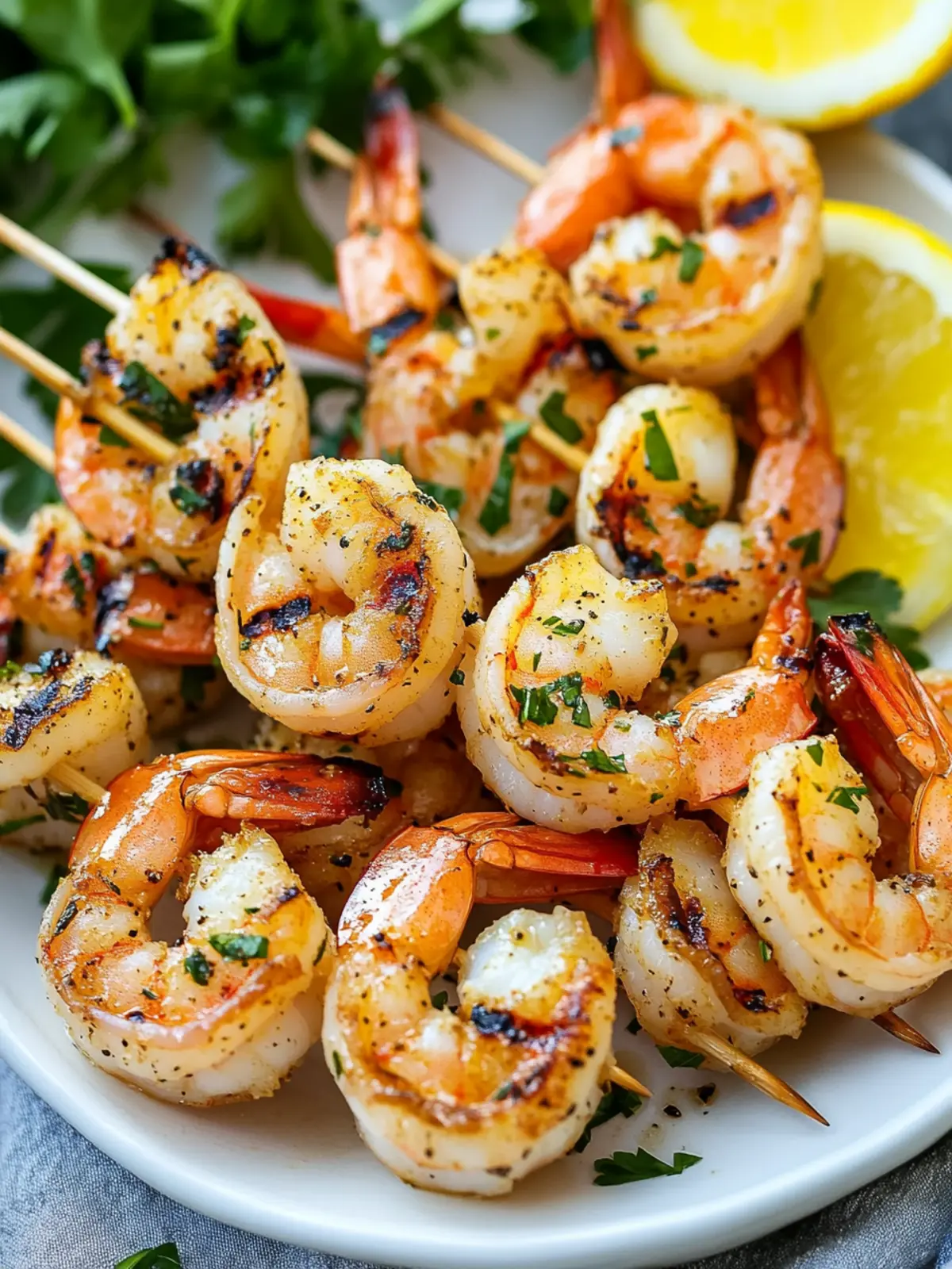 Grilled shrimp skewers recipe