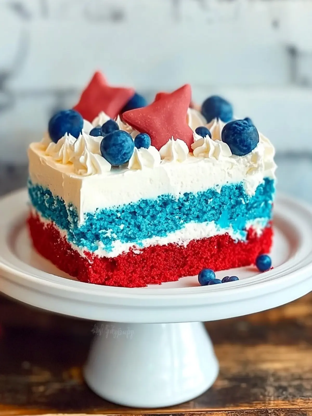 Red white and blue cake recipe