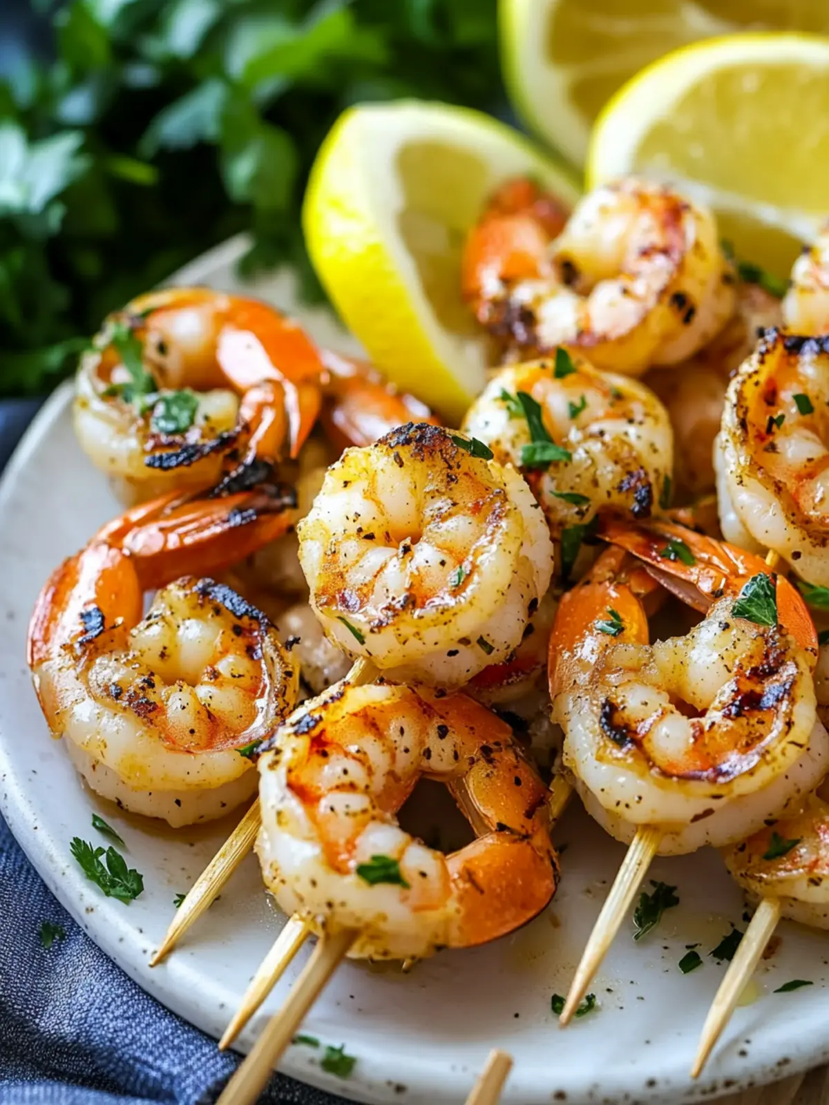 Grilled shrimp skewers recipe