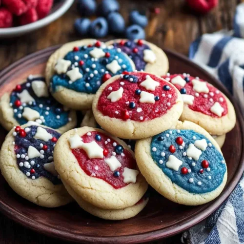 Red white and blue cookies recipe