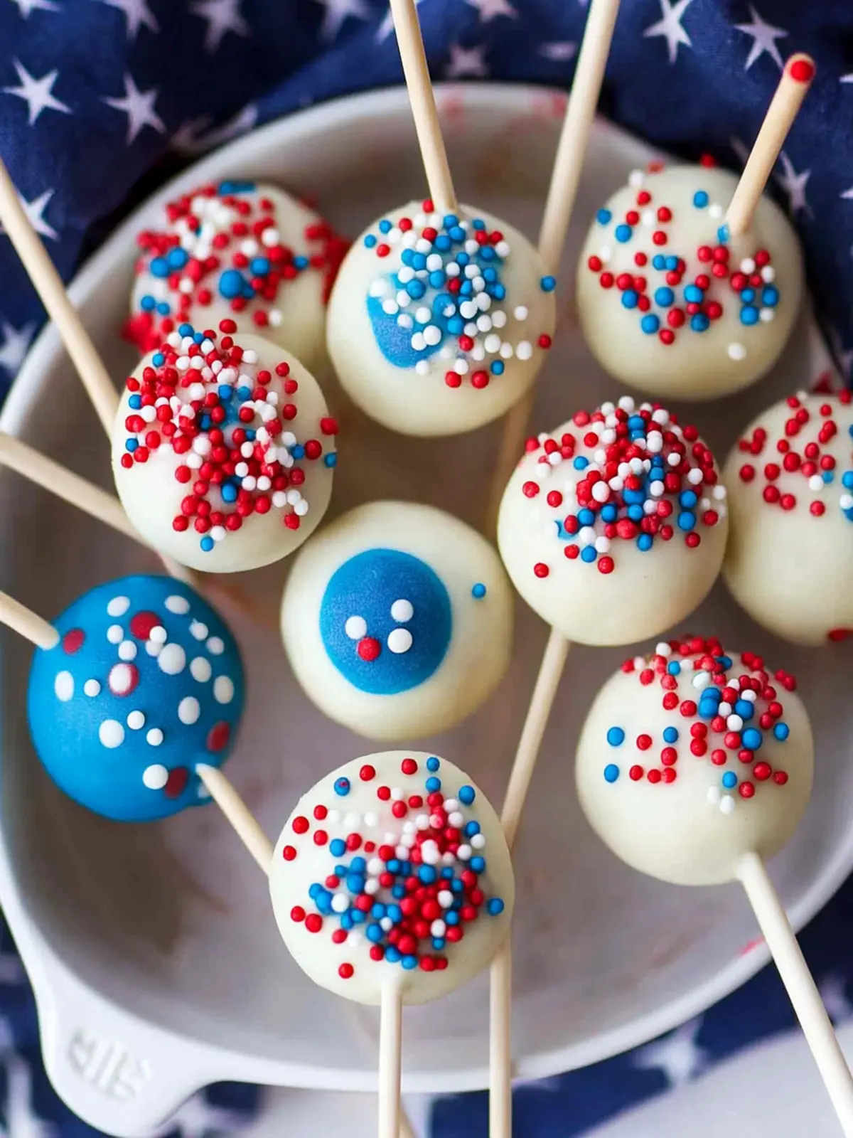 4th of july cake pops recipe