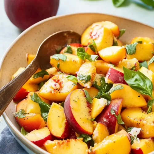 Peach salad recipe