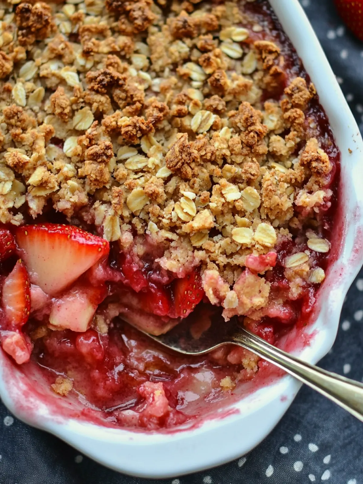Strawberry rhubarb crisp recipe