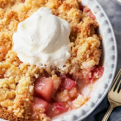 Rhubarb dump cake recipe