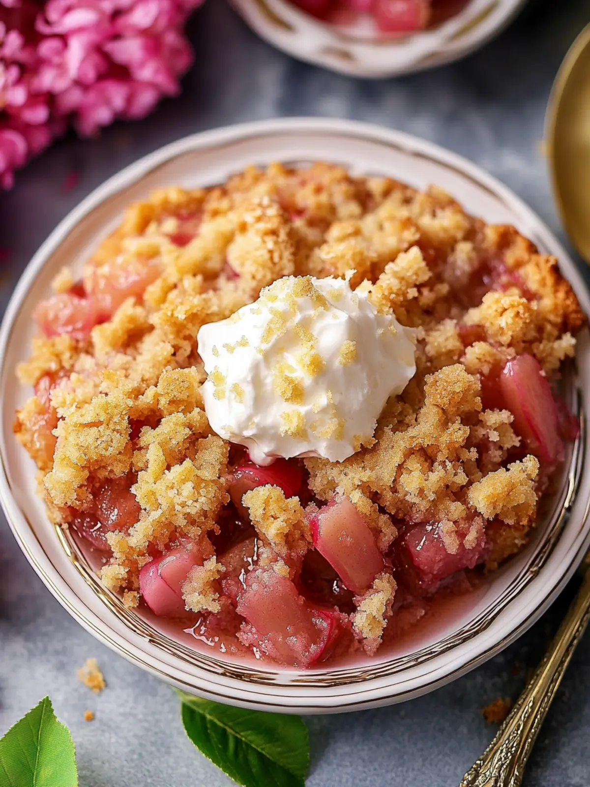 Rhubarb dump cake recipe