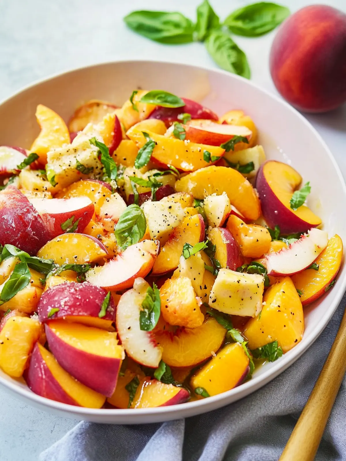 Peach salad recipe