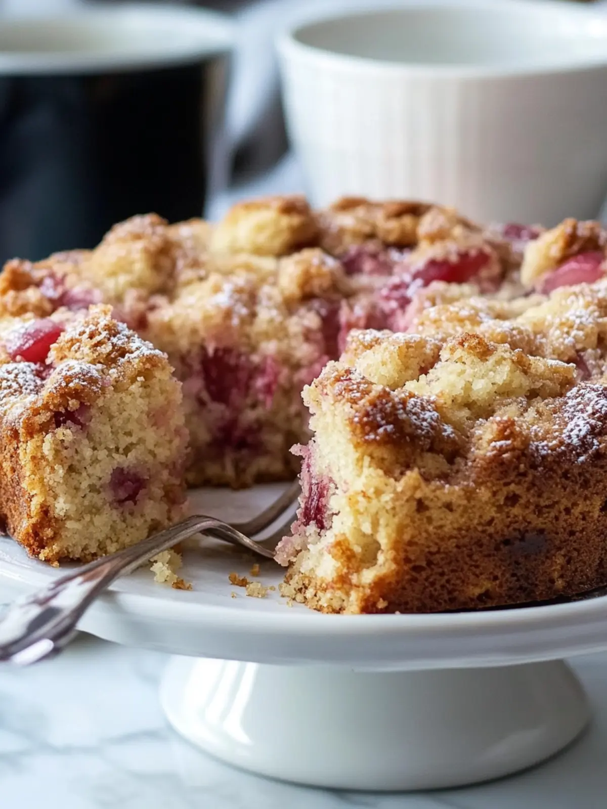 Rhubarb coffee cake recipe