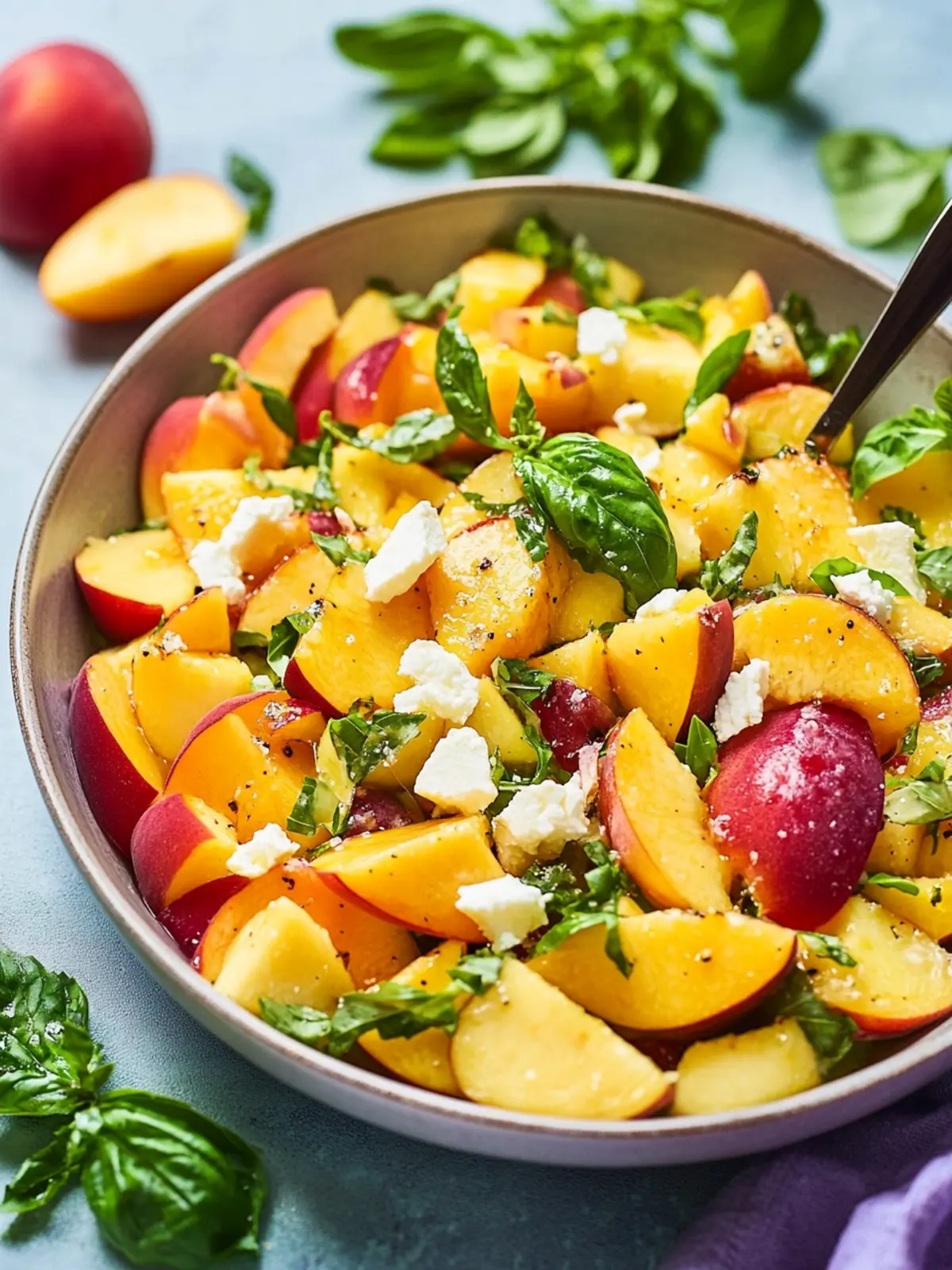 Peach salad recipe