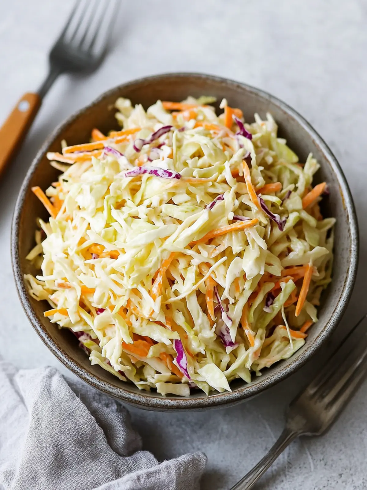 Vinegar Coleslaw Recipe (No Mayo Coleslaw) | Downshiftology
