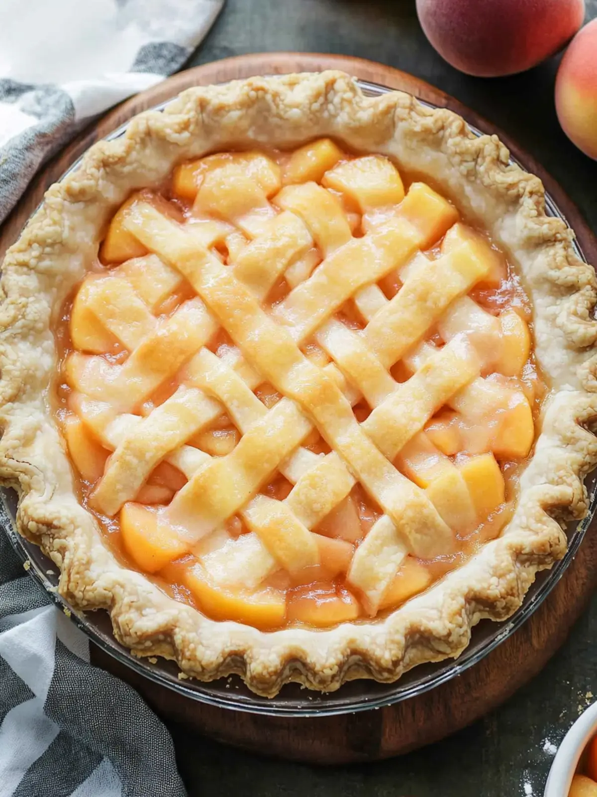 fresh peach pie