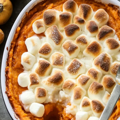 sweet potato casserole with marshmallows