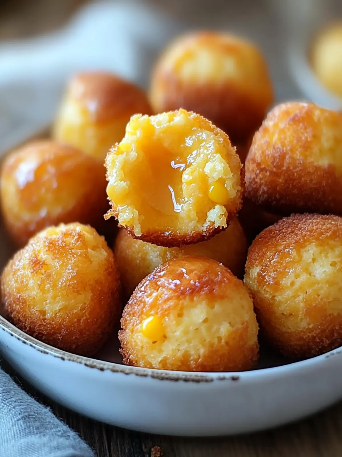 Southern-Style Honey Butter Cornbread Poppers