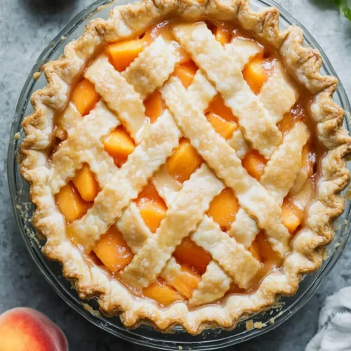 fresh peach pie
