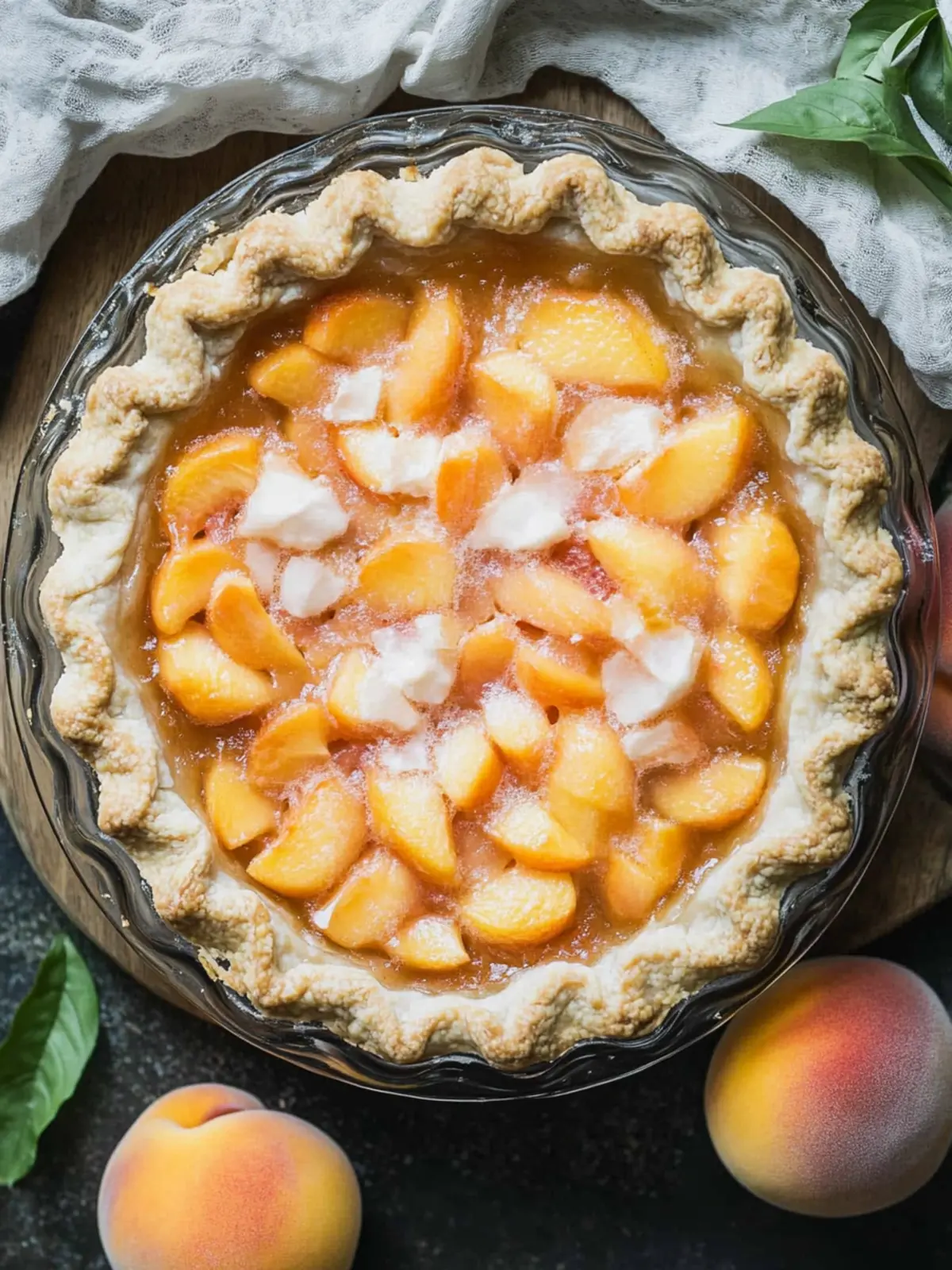 fresh peach pie