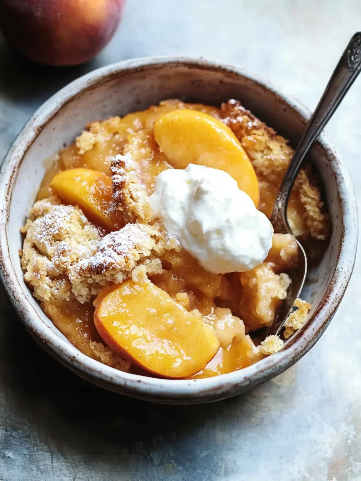peach cobbler