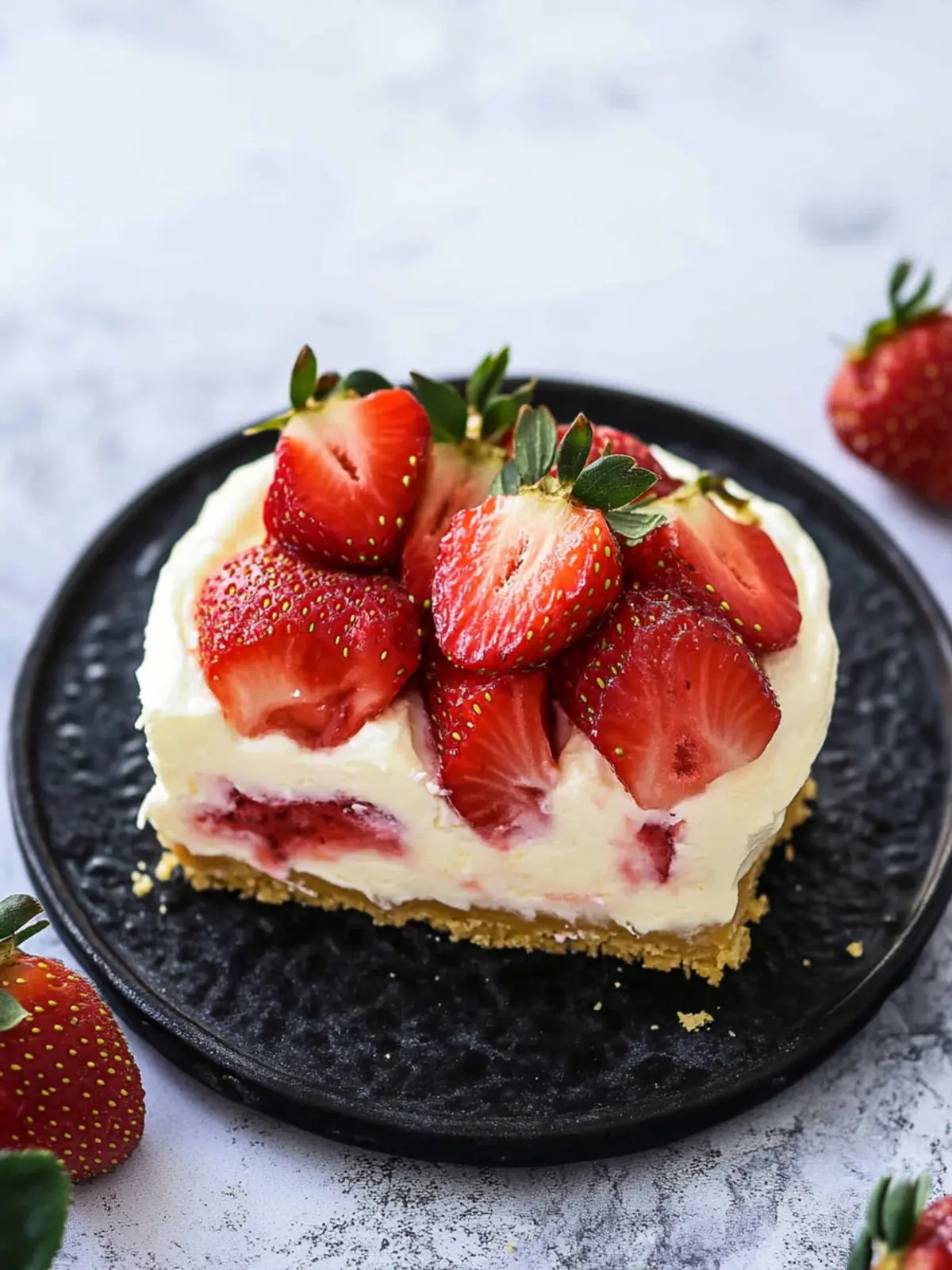 No-Bake Strawberry Delight