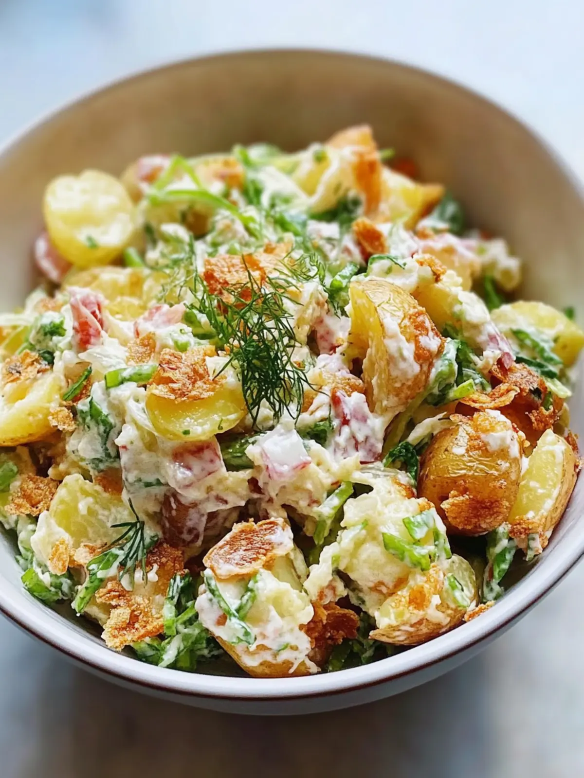 Best-Ever Crispy Smashed Potato Salad
