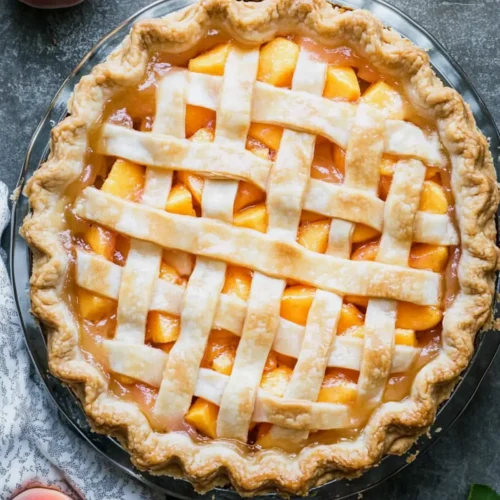 fresh peach pie