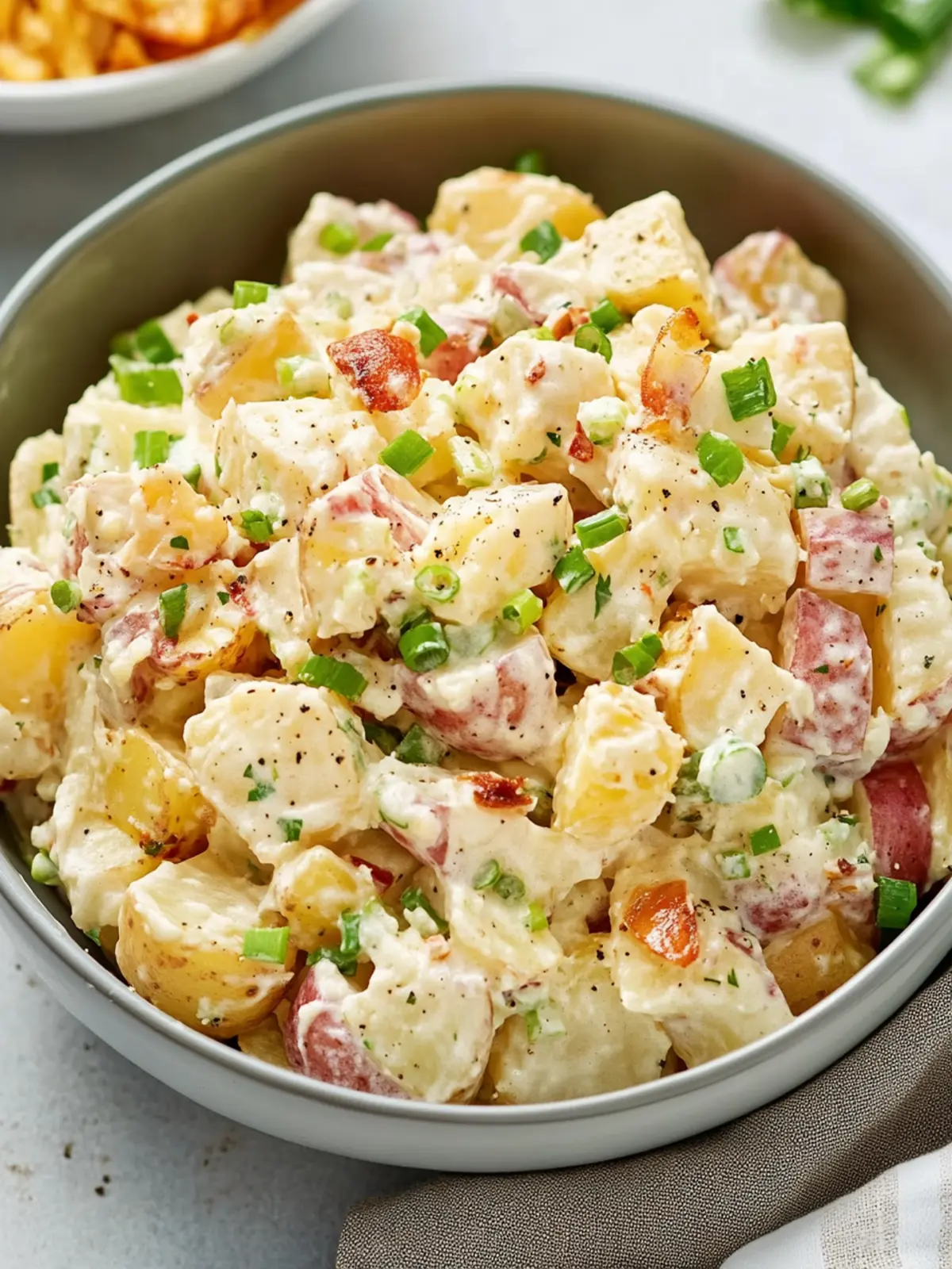 Delicious Loaded Potato Salad Easy Summer Salad Recipe