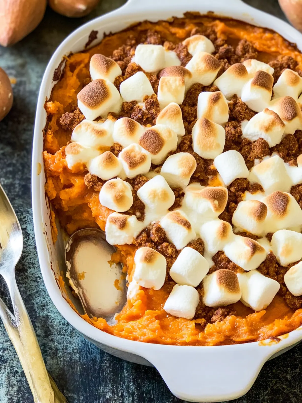 sweet potato casserole with marshmallows