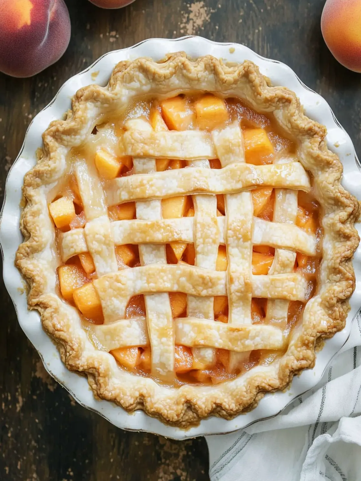fresh peach pie