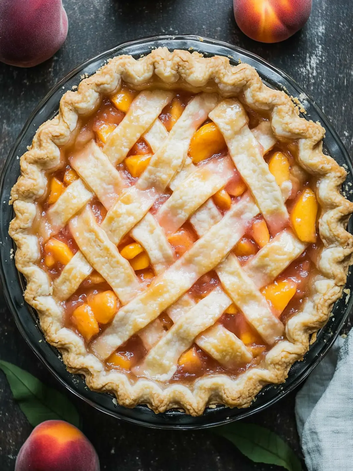 fresh peach pie