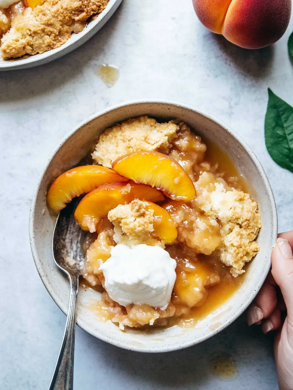 peach cobbler