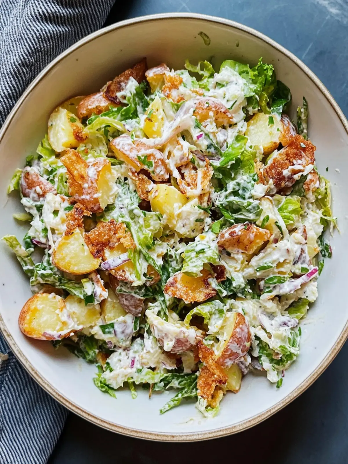 Best-Ever Crispy Smashed Potato Salad