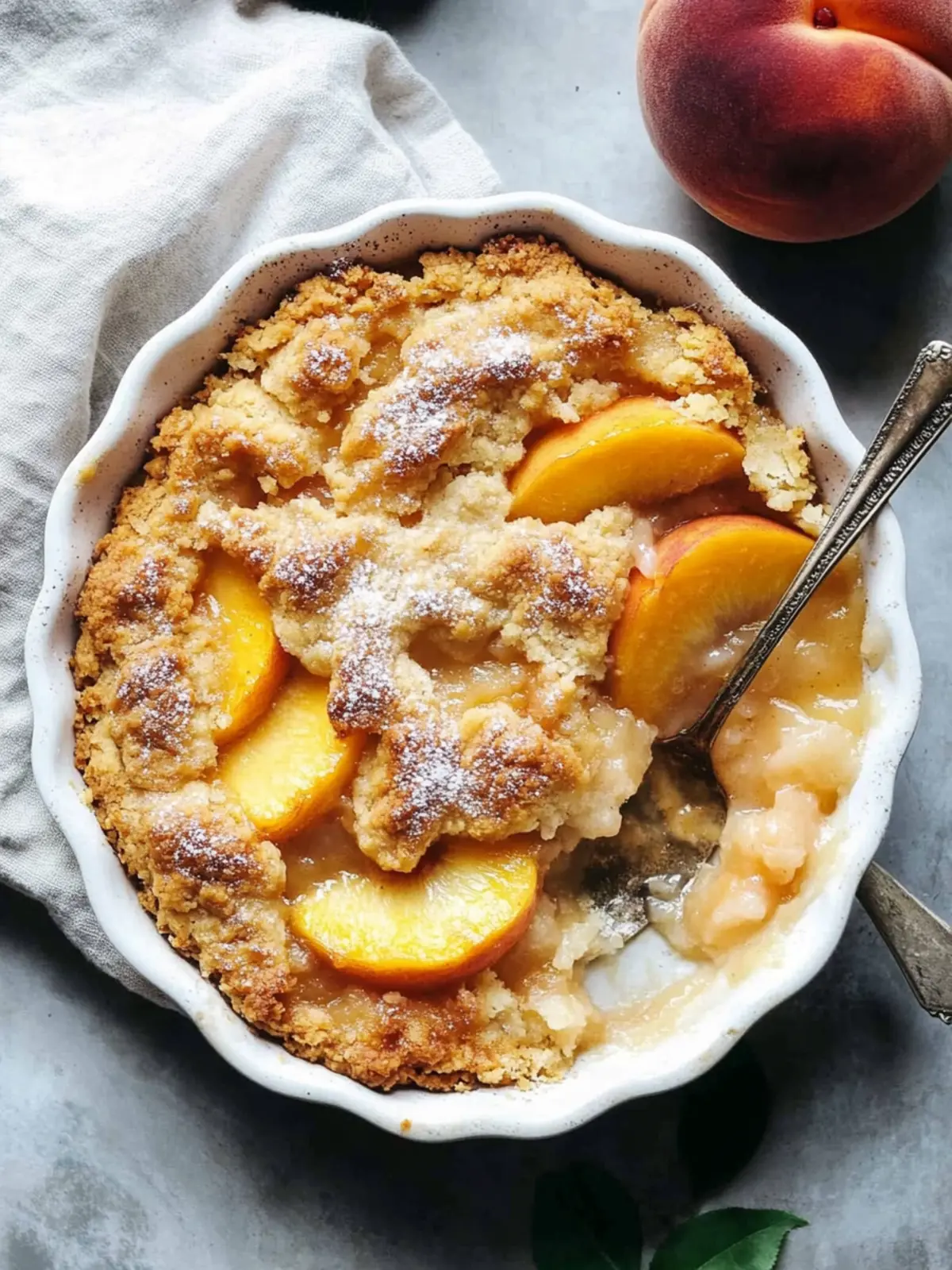 peach cobbler