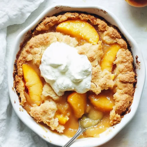 peach cobbler