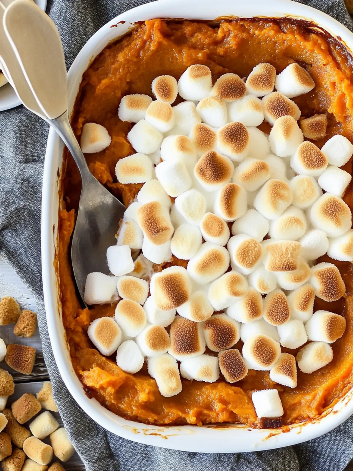 sweet potato casserole with marshmallows