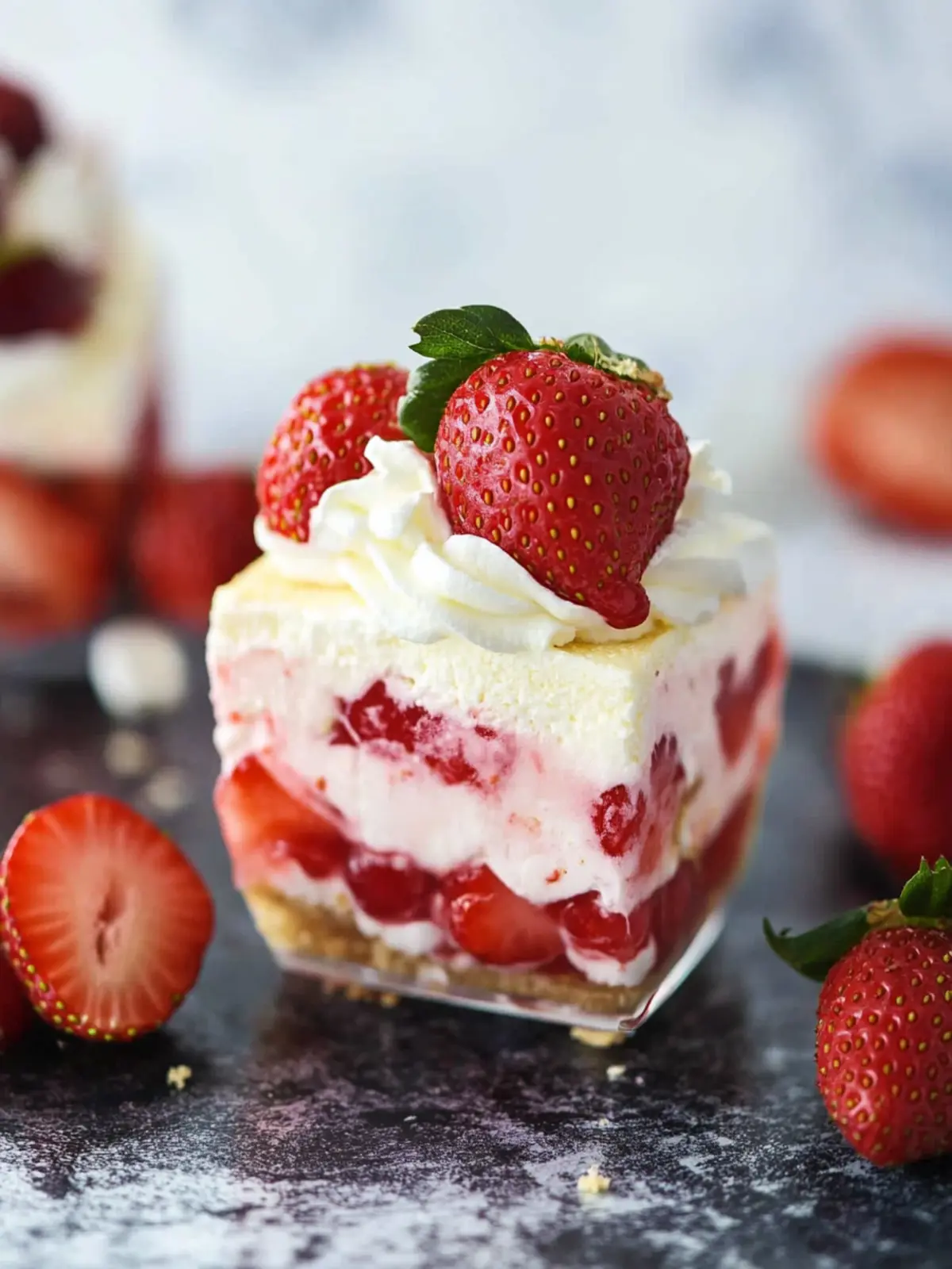 No-Bake Strawberry Delight