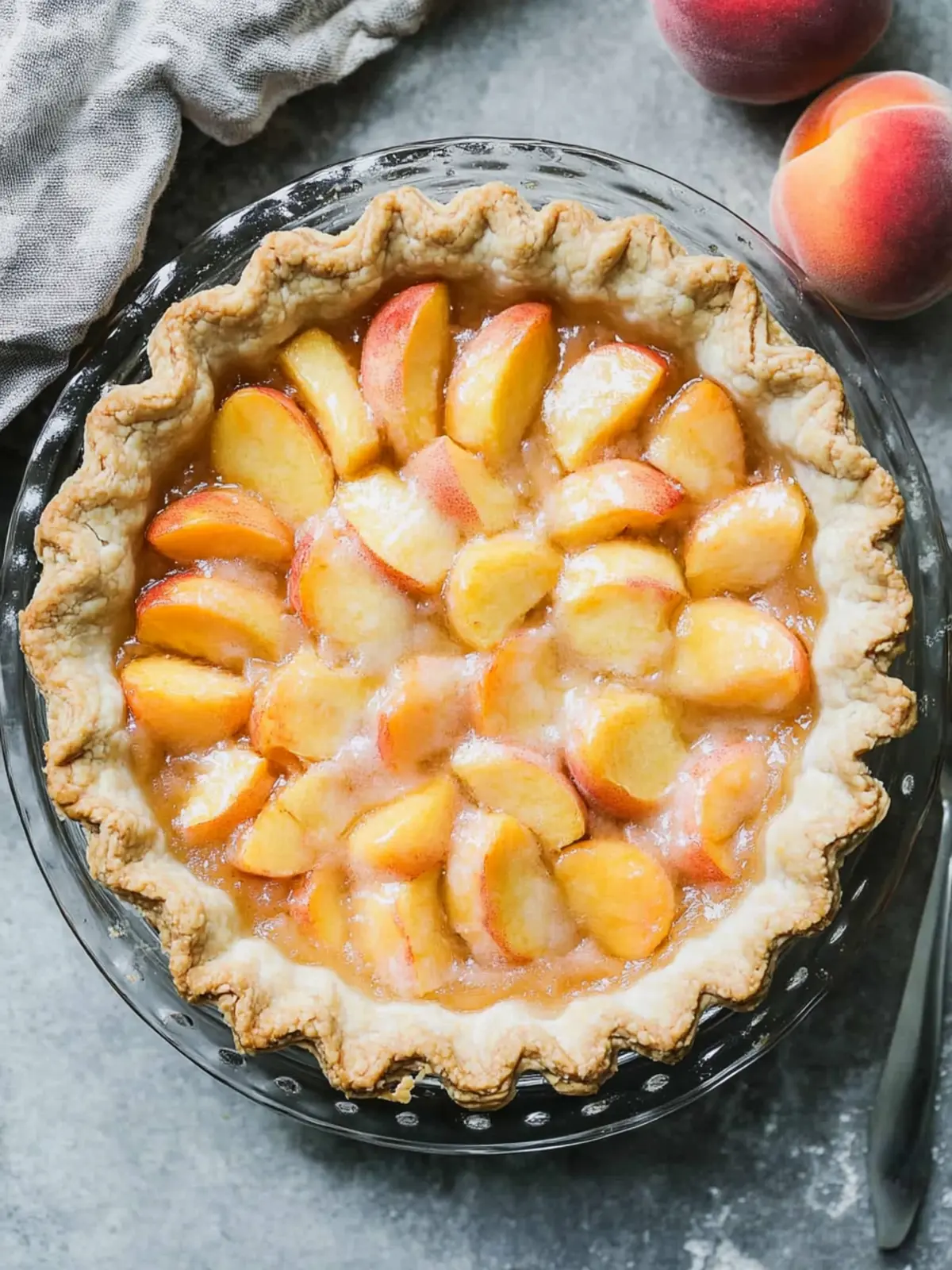 fresh peach pie