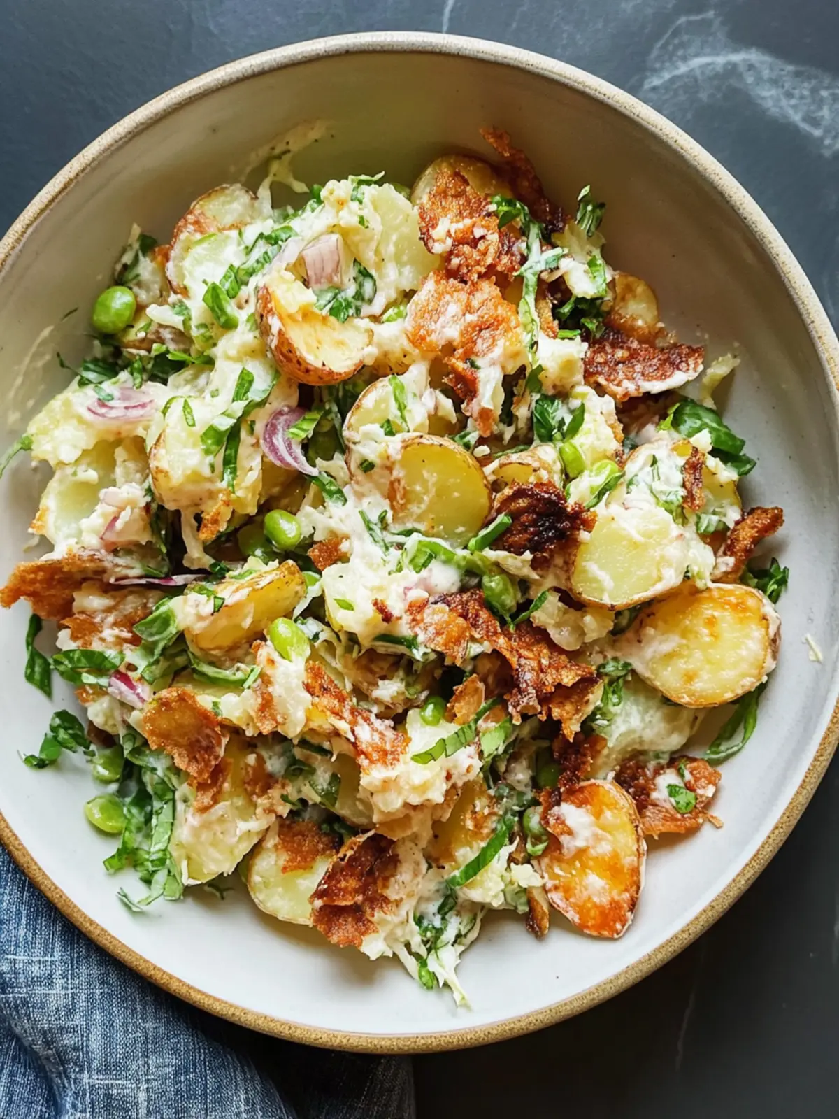 Best-Ever Crispy Smashed Potato Salad