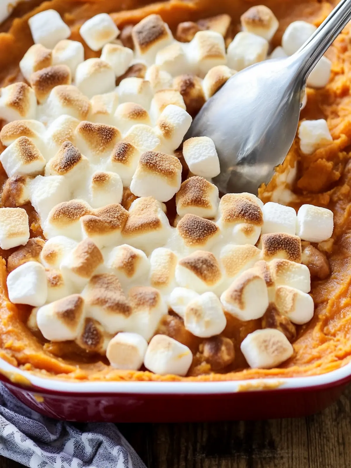 sweet potato casserole with marshmallows