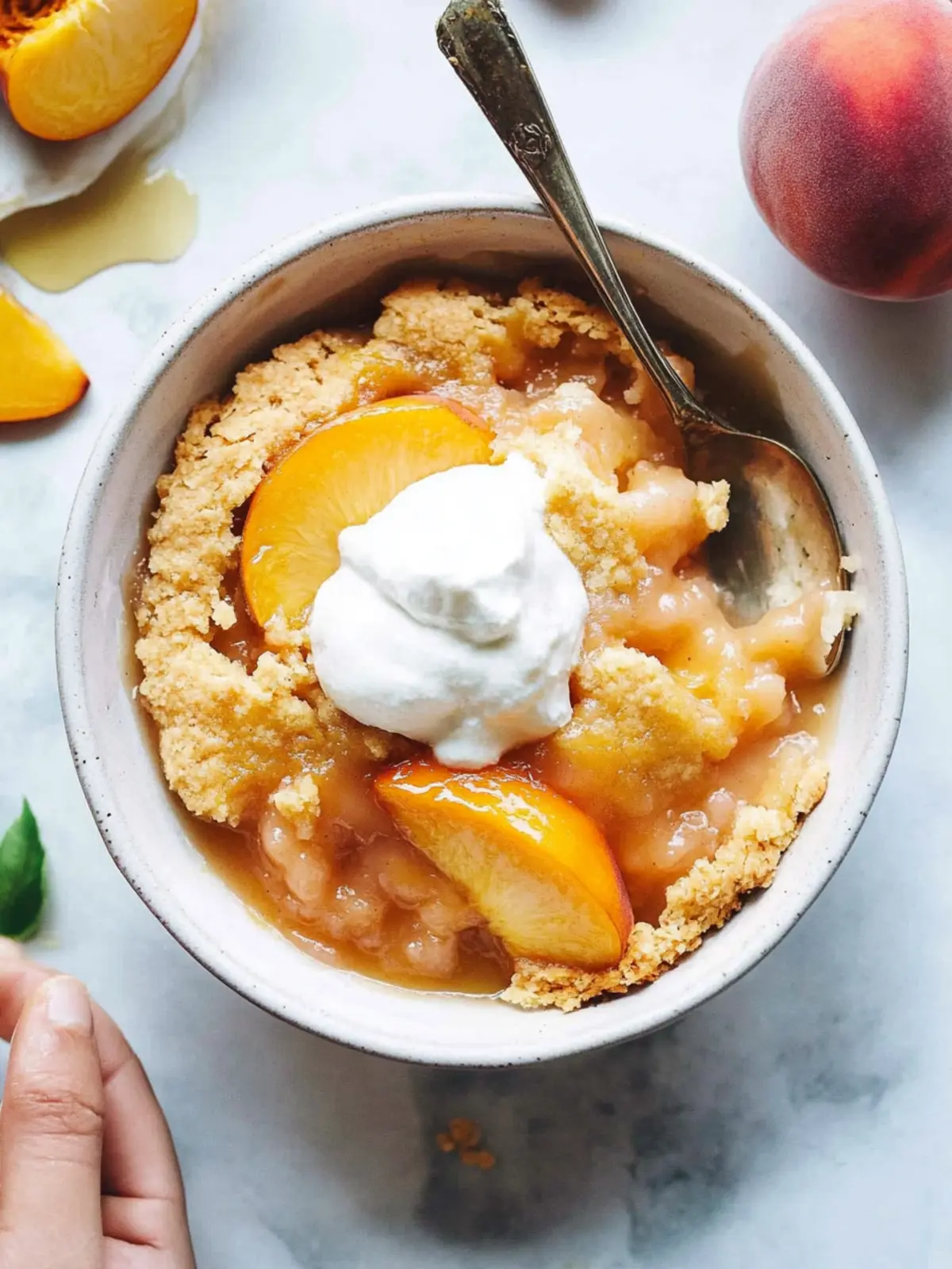 peach cobbler