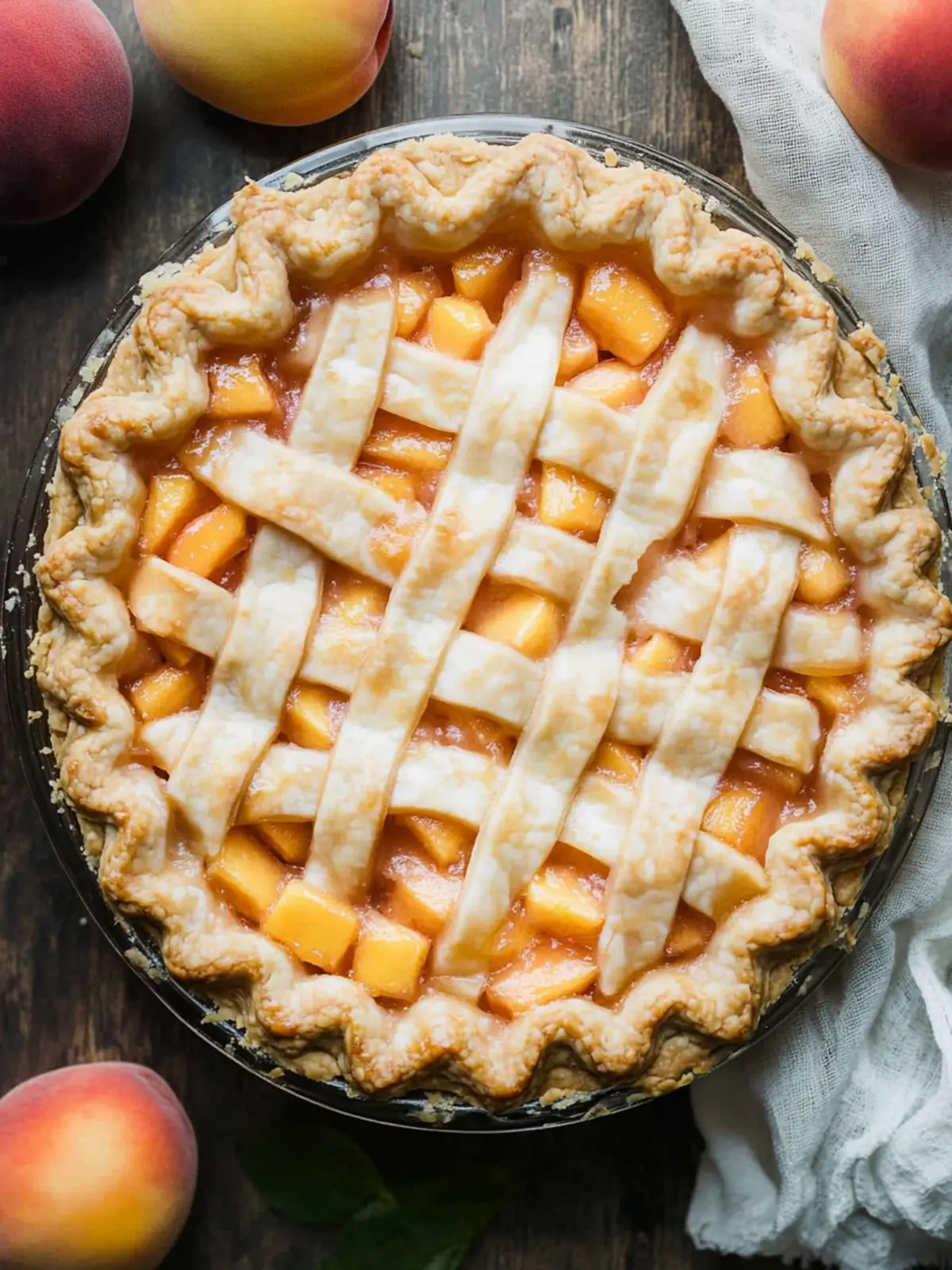 fresh peach pie