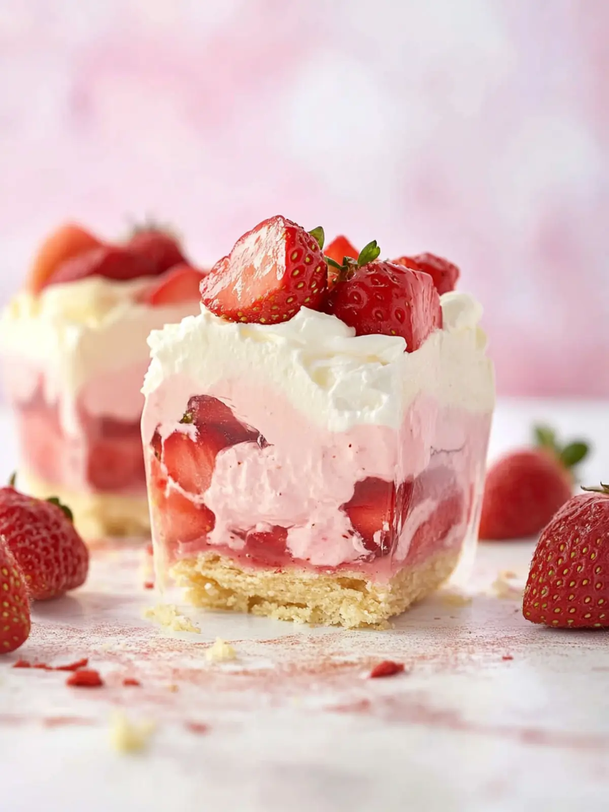 Irresistible No-Bake Strawberry Delight That Melts in Your Mouth