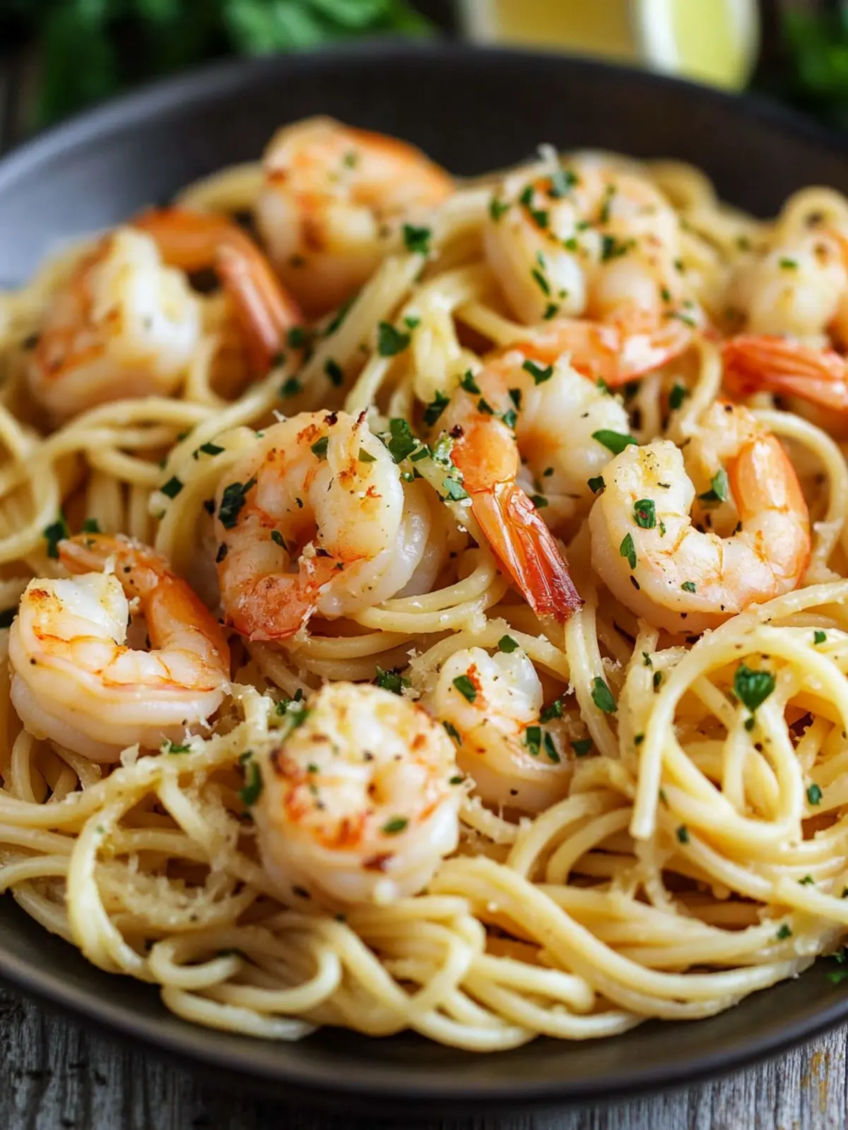 Garlic shrimp pasta recipe