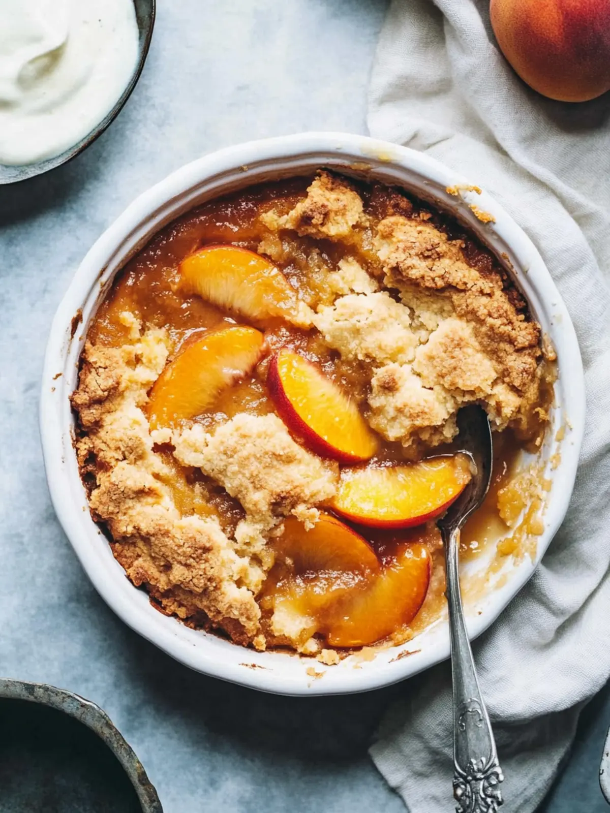peach cobbler
